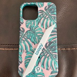 Loopy case in Pink Monstera for 12 pro max